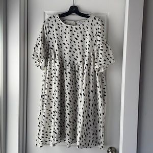 Black and White Mini Dress